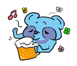 Tetsuya,  Blue Raccoon Dog sticker #468638