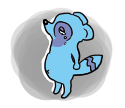 Tetsuya,  Blue Raccoon Dog sticker #468642