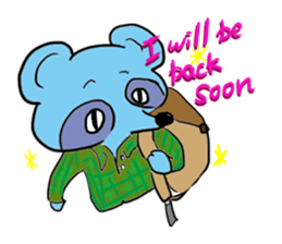 Tetsuya,  Blue Raccoon Dog sticker #468643