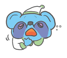 Tetsuya,  Blue Raccoon Dog sticker #468644