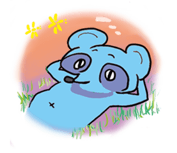 Tetsuya,  Blue Raccoon Dog sticker #468645