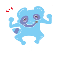 Tetsuya,  Blue Raccoon Dog sticker #468646