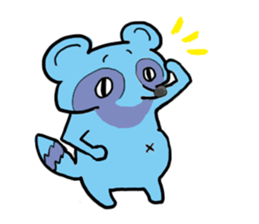 Tetsuya,  Blue Raccoon Dog sticker #468650