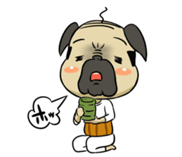 Pug-Oyaji sticker #468990