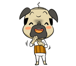 Pug-Oyaji sticker #469004