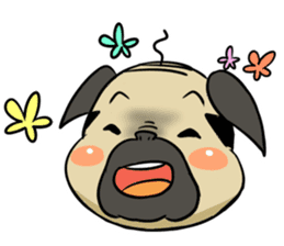 Pug-Oyaji sticker #469006