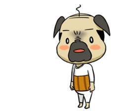 Pug-Oyaji sticker #469012