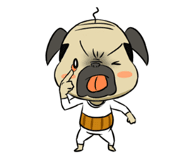 Pug-Oyaji sticker #469014