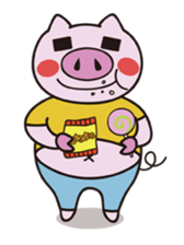 Daily life of the pig1 sticker #469079