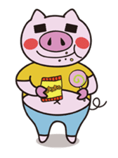 Daily life of the pig1 sticker #469079