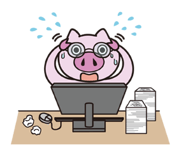 Daily life of the pig1 sticker #469085