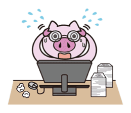 Daily life of the pig1 sticker #469085