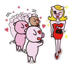 Daily life of the pig1 sticker #469089