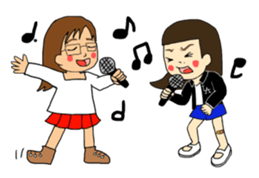 Five lovely girls sticker #469270