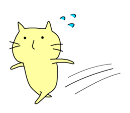 A cat, a rabbit, and a bear. sticker #469394