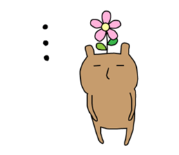 A cat, a rabbit, and a bear. sticker #469396