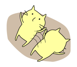 A cat, a rabbit, and a bear. sticker #469398