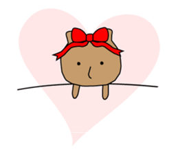 A cat, a rabbit, and a bear. sticker #469405