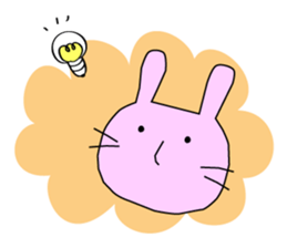 A cat, a rabbit, and a bear. sticker #469407