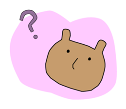 A cat, a rabbit, and a bear. sticker #469409