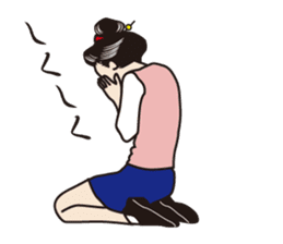 the king and she in the office sticker #469589