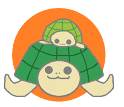 One's own pace tortoise sticker #469944