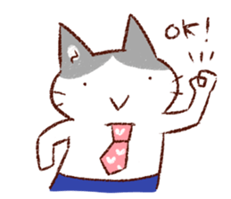 Cat couple. For husband. sticker #470354