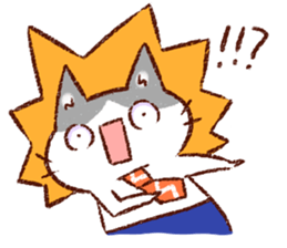 Cat couple. For husband. sticker #470363