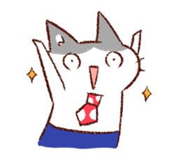 Cat couple. For husband. sticker #470370