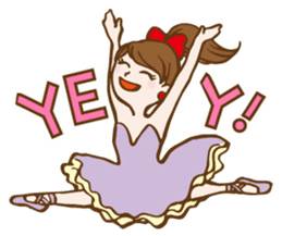 Mademoiselle Pointe's Ballet in English. sticker #470829