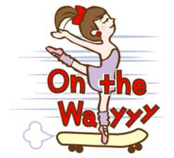 Mademoiselle Pointe's Ballet in English. sticker #470833