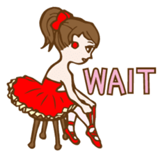 Mademoiselle Pointe's Ballet in English. sticker #470841