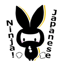 Panda and rabbit(English version) sticker #471661