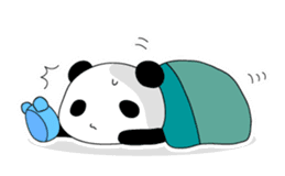Panda and rabbit(English version) sticker #471671