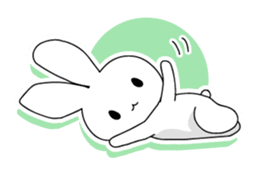 Panda and rabbit(English version) sticker #471672