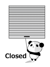 Panda and rabbit(English version) sticker #471679