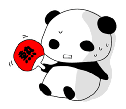 Panda and rabbit(English version) sticker #471685