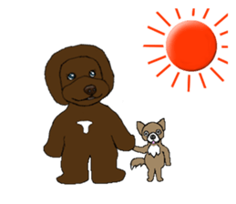 Tink of the Afro dog sticker #471839