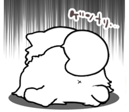 White Pomeranian sticker #471946