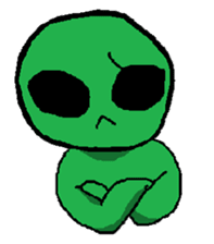 A friend is an alien sticker #472056