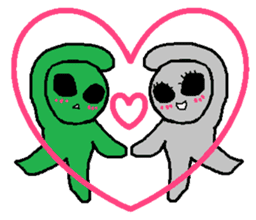 A friend is an alien sticker #472083