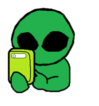 A friend is an alien sticker #472085