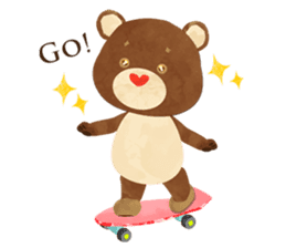 POPPING BEAR sticker #472170