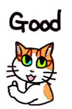 Uni of the cat English version sticker #474016