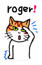 Uni of the cat English version sticker #474018