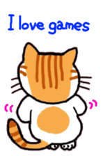 Uni of the cat English version sticker #474022
