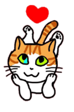 Uni of the cat English version sticker #474023