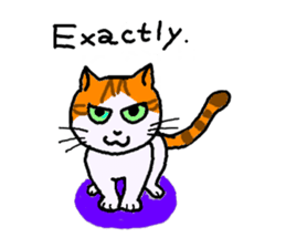 Uni of the cat English version sticker #474043