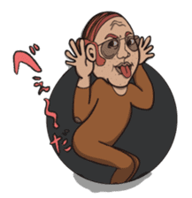 OJISAN from another world. sticker #474205
