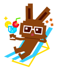 Chocolate Bunny Pulpy Summer sticker #474535